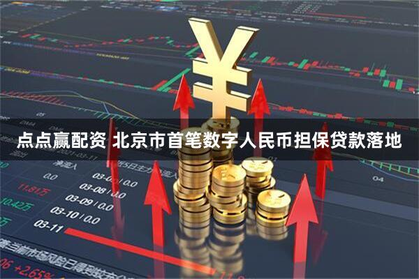 点点赢配资 北京市首笔数字人民币担保贷款落地